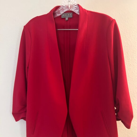Laura Petites red blazer - Picture 1 of 5
